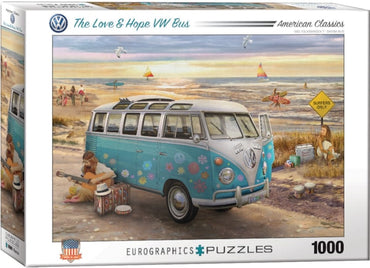 The Love & Hope VW Bus by Greg Giordano 1000-Piece Puzzle