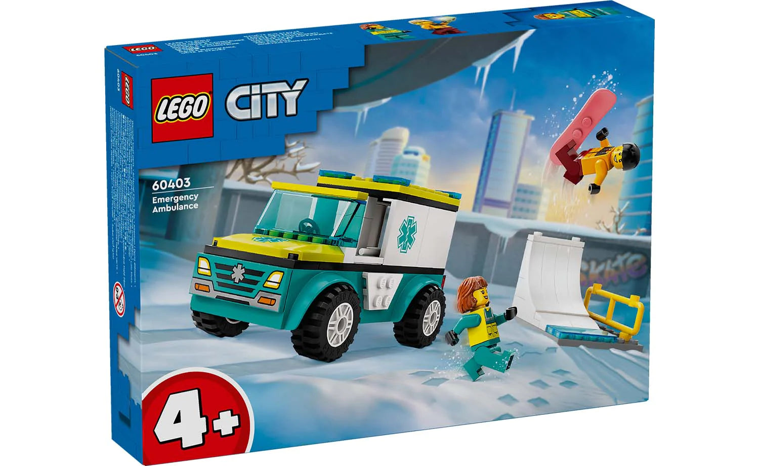 60403 LEGO® City Emergency Ambulance And Snowboarder