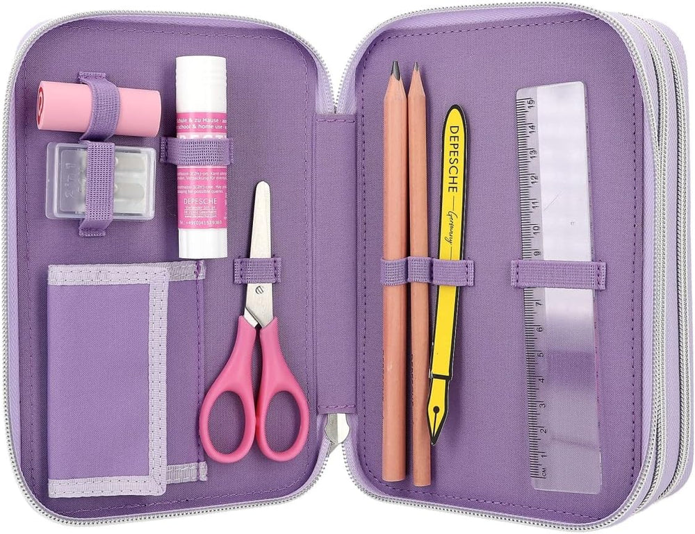 TOPModel Triple Filled Ballet Purple Pencil Case