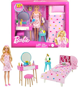 Barbie Bedroom playset with doll