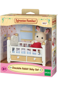 Sylvanian Families Chocolate Rabbit Baby Bed Set
