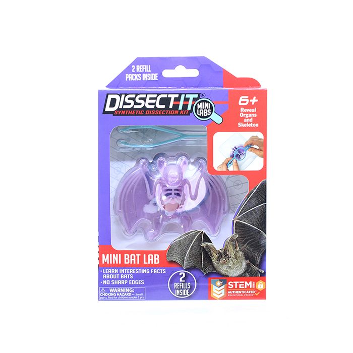 DISSECT-IT MINI BAT WITH MAGNIFYING GLASS