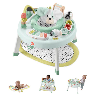 Fisher-Price 3-In-1 Baby Activity Center With Lights & Sounds, Play Mat Snugapuppy