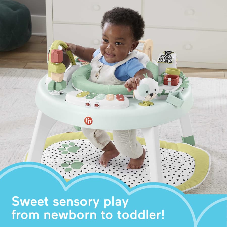 Fisher-Price 3-In-1 Baby Activity Center With Lights & Sounds, Play Mat Snugapuppy
