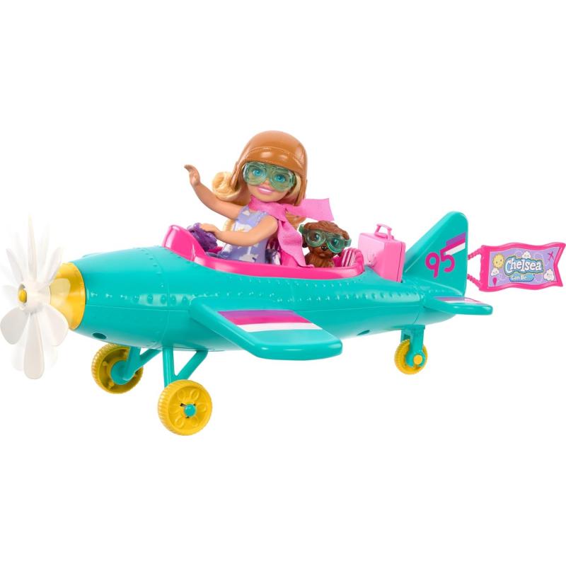 Barbie Chelsea Doll 2-Seater Aircraft & Accessories
