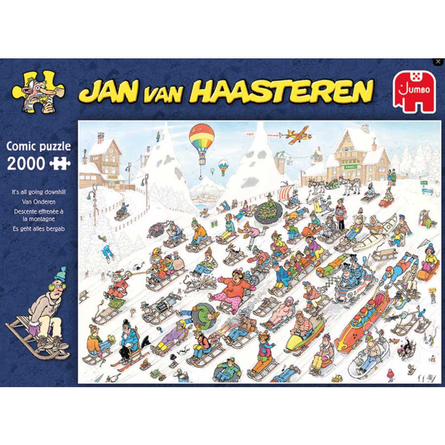Jan Van Haasteren - It's all going downhill 1000pcs