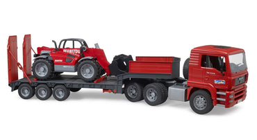 MAN TGA Low Loader Truck With Manitou Telescopic Loader MLT 633