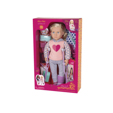 Our Generation Doll Deluxe Doll Martha with Book 18inch Blonde