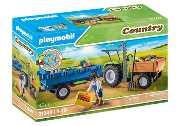 Playmobil - Harvester Tractor with Trailer 71249