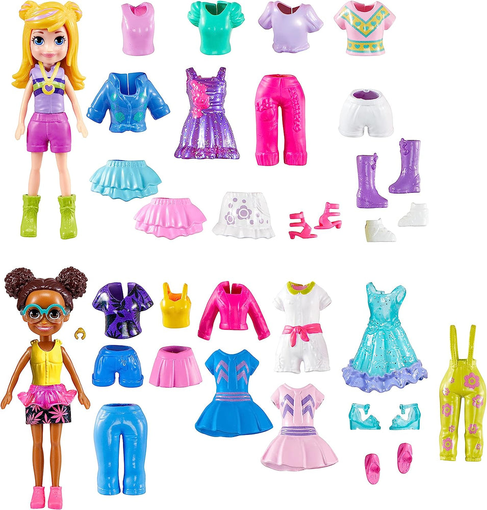 Polly Pocket Sparkle Cove Adventure Dolls, Clothes & Accessories Set
