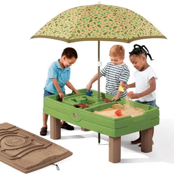 Step2 Naturally Playful® Sand & Water Activity Center™ - Leaf Umbrella 787800