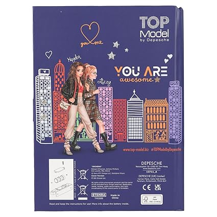 TOPModel City Girls Diary with Number Code and Sound