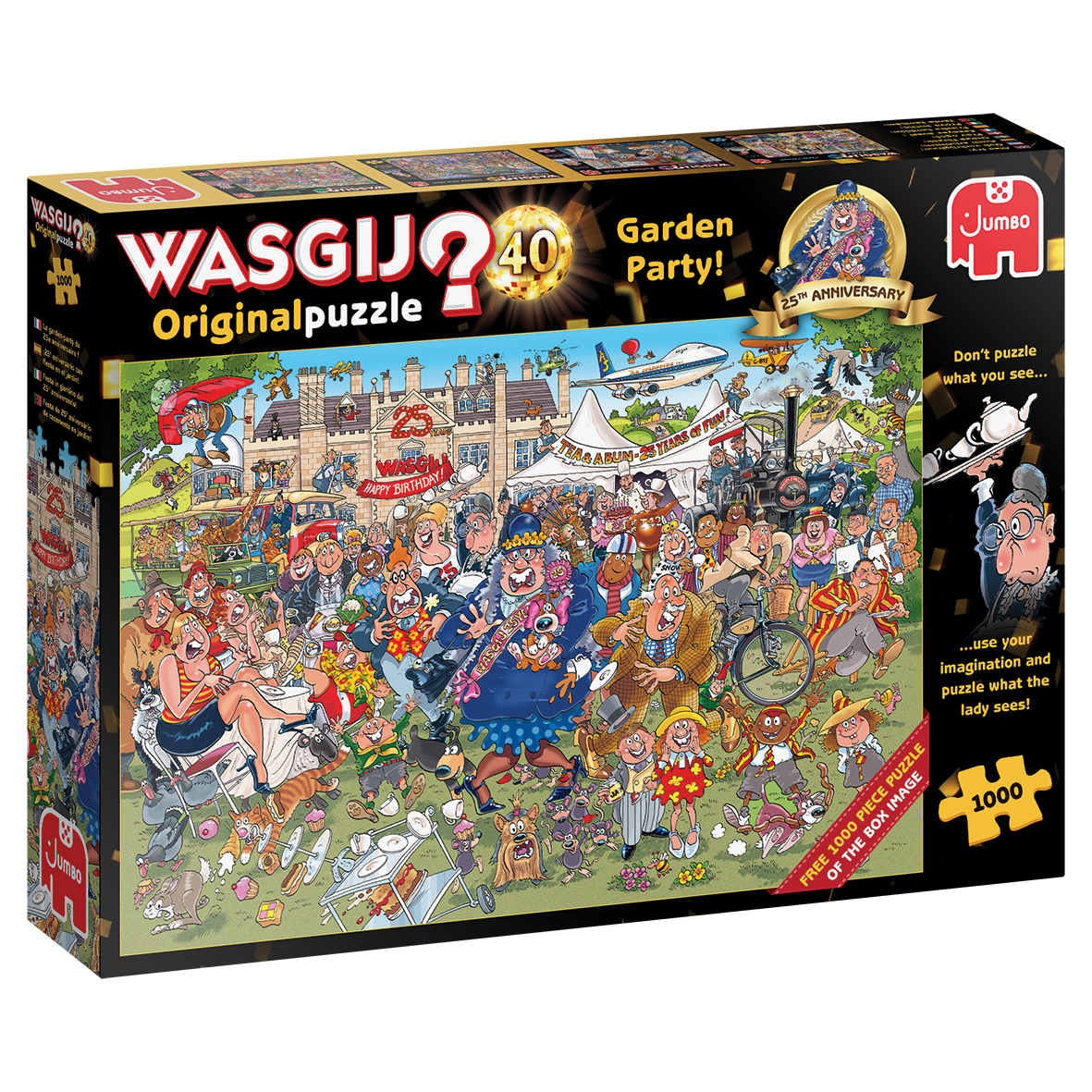 Wasgij Original 40 25th Anniversary - Garden Party 2x1000pcs (1x 1000pcs for free)