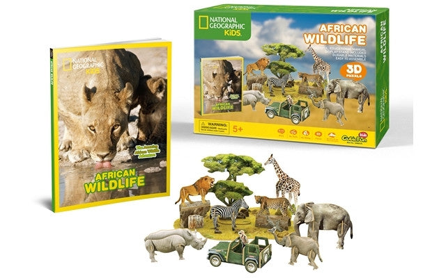 National Geographic - African Wildlife 69PCS 3D Puzzle