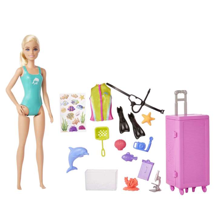 Barbie Marine Biologist Doll And Accessories