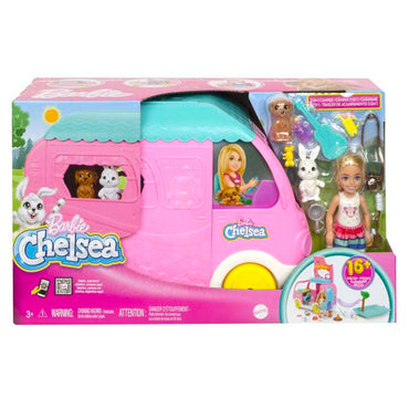 Barbie Chelsea 2-In-1 Camper Playset With Chelsea Small Doll & Accessories