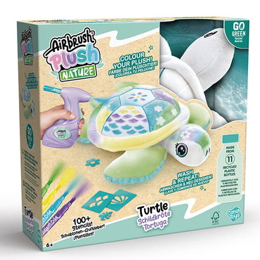 Style 4 Ever Airbrush Plush Green Turtle