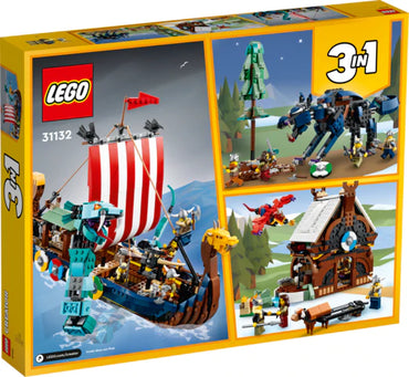 LEGO® Creator 3-in-1 Viking Ship and the Midgard Serpent 31132