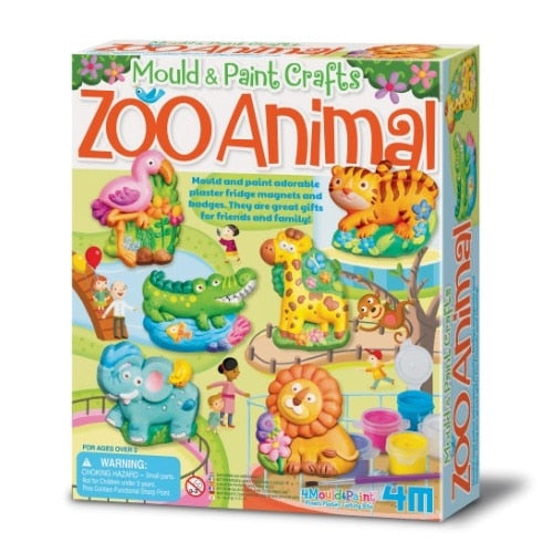 4M Mould & Paint Zoo Animals
