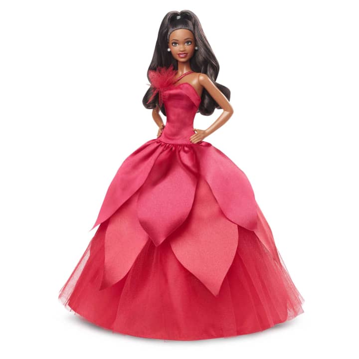 Barbie 2022 holiday barbie doll black hby04