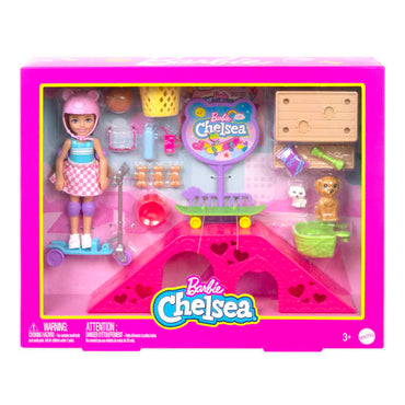 Barbie Chelsea Doll & Skatepark Playset HJY35