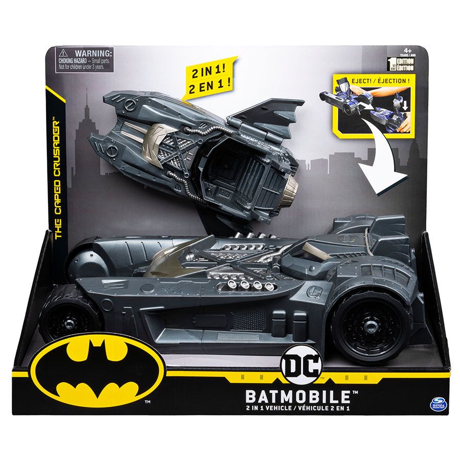 Batman Batmobile and Batboat 2-in-1 Transforming Vehicle (4?Figure Scale)