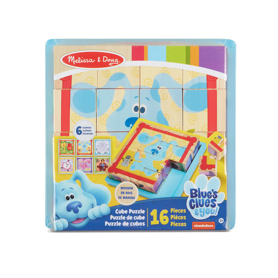 Blue's Clues & You! Wooden Cube Puzzle - 16 Pieces