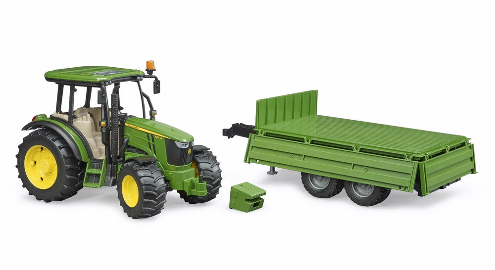 JOHN DEERE 5115M WITH TIPPING TRAILER