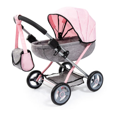 COSY DOLL'S PRAM WITH BAG & ACCESSORIES (PINK)