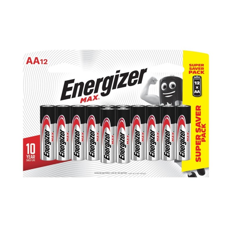 Energizer MAX AA Alkaline Batteries 12 pk