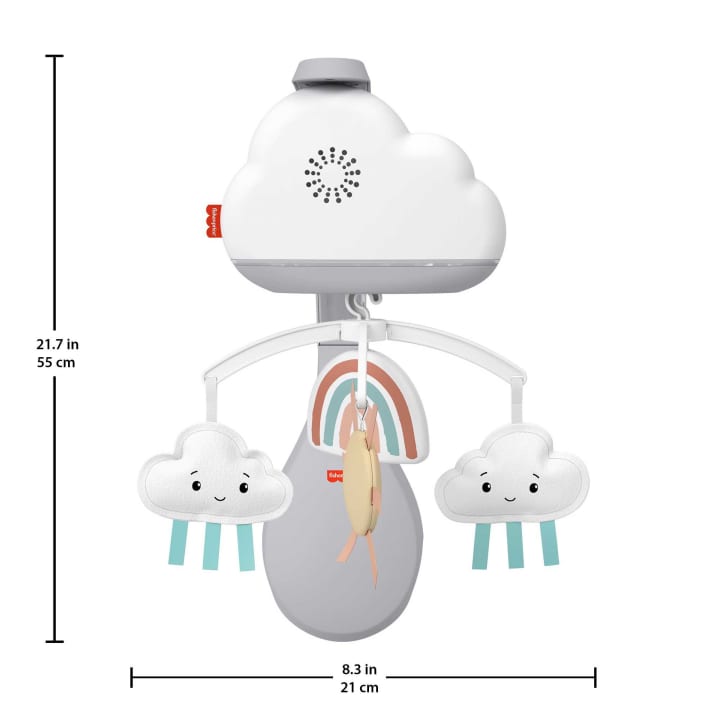 Fisher-Price - Rainbow Showers Bassinet to Bedside Mobile