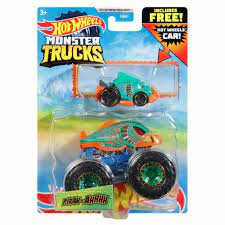 Hot Wheels Monster Trucks - Die-Cast Truck & Car Asst
