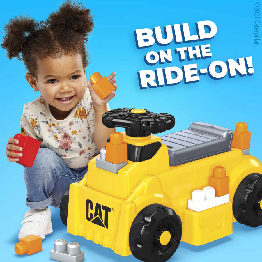 MEGA BLOKS Cat Build 'N Play Ride-On Building Set