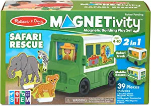 Magnetivity Magnetic Building Play Set - Safari Rescue