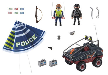 Playmobil City Action - Police Parachute w/ Amphibious Vehicle 70781