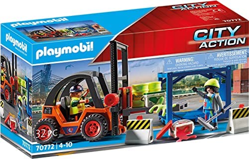 Playmobil Forklift with Freight 70772