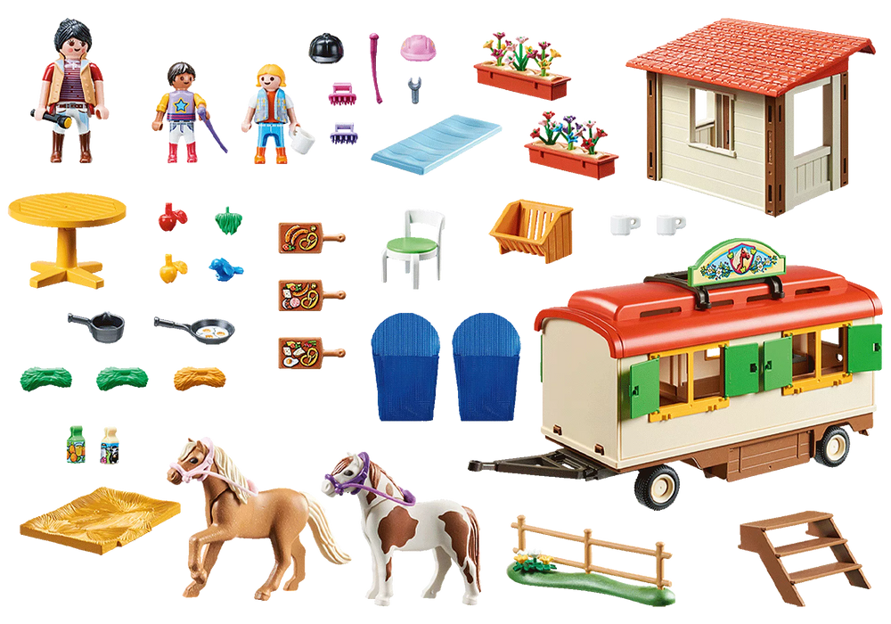Pony Shelter with Mobile Home