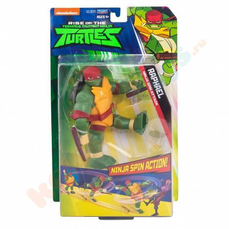 RISE OF TMNT DELUXE ATTACK FIGURES W SPIN ACTION ASST