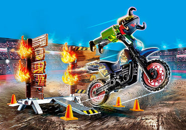 Stunt Show Motocross with Fiery Wall 70553