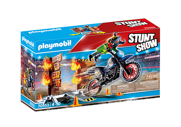 Stunt Show Motocross with Fiery Wall 70553
