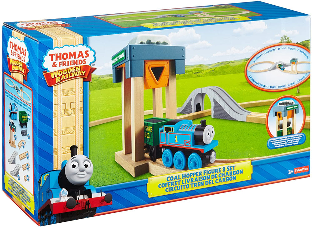 Thomas & Friends Wooden Railway Coal Hopper Figure 8 Set