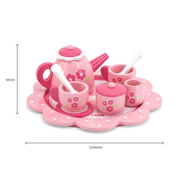Wooden Tea Set Pink RGS44543