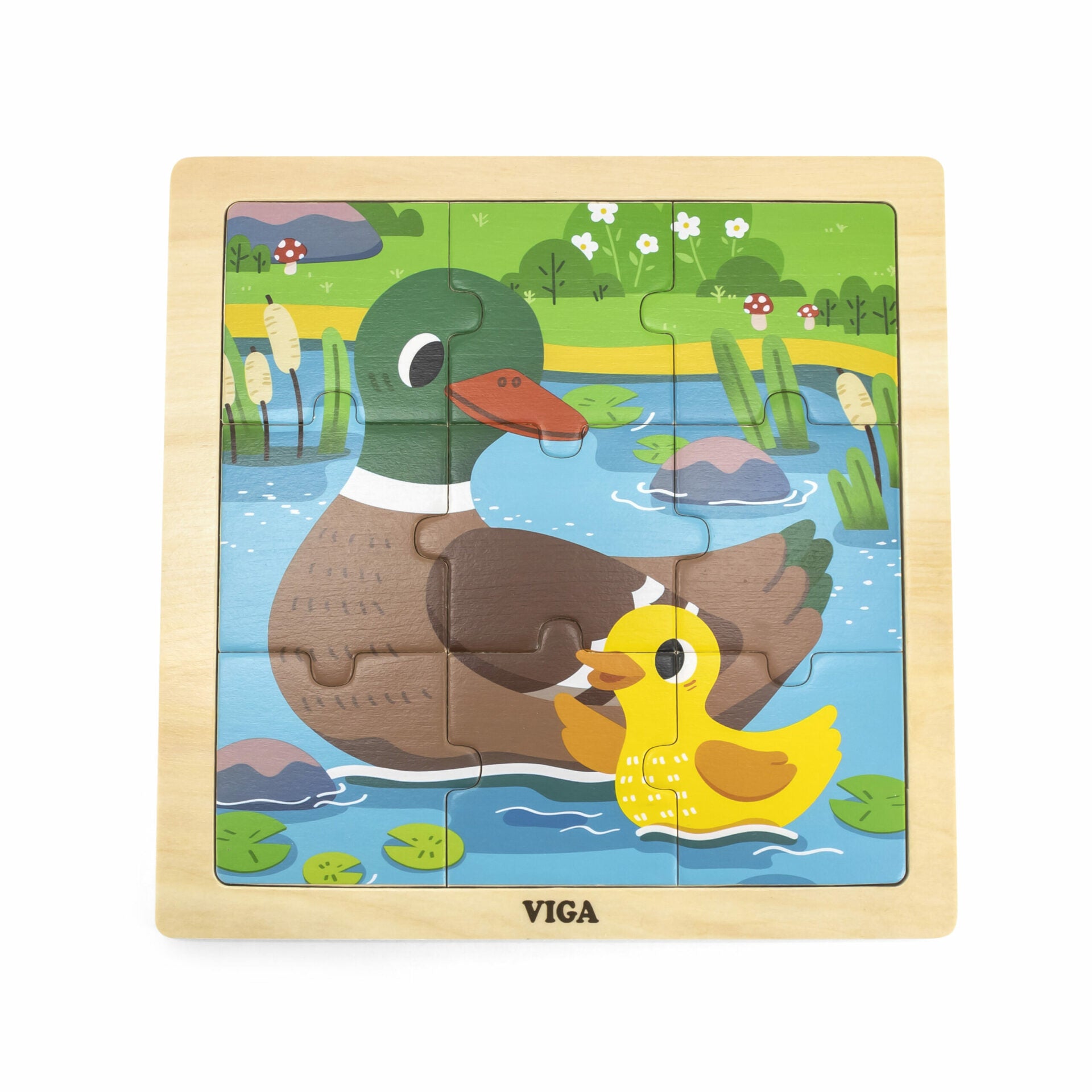 Wooden Puzzle Duck 9pc