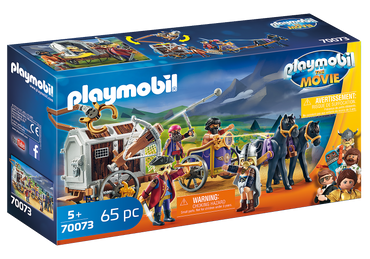PLAYMOBIL The Movie Charlie with Prison Wagon